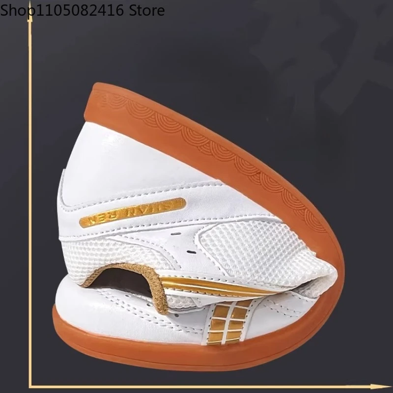 New Style Tai Chi Shoes Soft Cowhide Rubber Sole  Professional Tai Chi Shoes Martial Arts Shoes