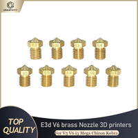 Creativity E3d V6 brass Nozzle 3D printers hotend nozzle  0.2 0.4 0.6 0.8 1mm for Extruder V5 V6  i3 Mega Chiron Kobra