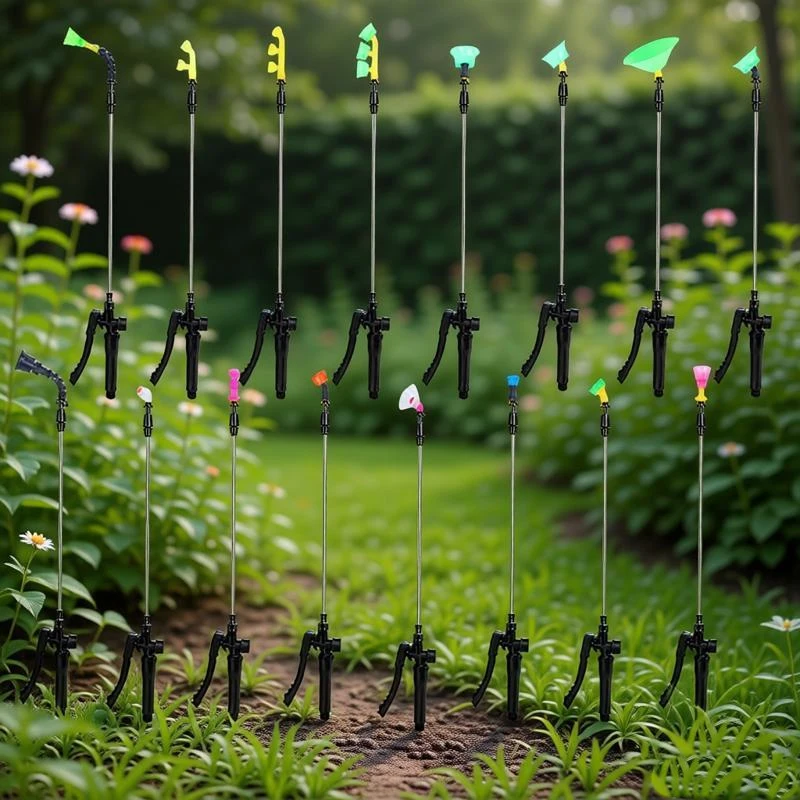 3-In-1 Spraying Rod Handle Nozzle Retractable Spray Bar For Garden Agricultural Electric Sprayer Pesticide Spraying Accessories