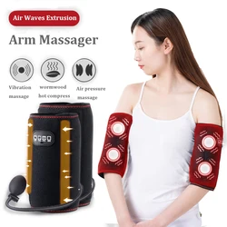 Compression de ar elétrico, dispositivo de massagem, com aquecimento, ideal para circulação sanguínea, terapia de corpo, braços e calf