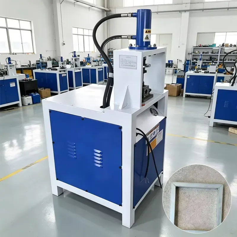 CE Certification High Quality 20mm Thick Hydraulic Square Tube Punching Machine 45/90 Degre Hydraulic Pipe Punching Machine