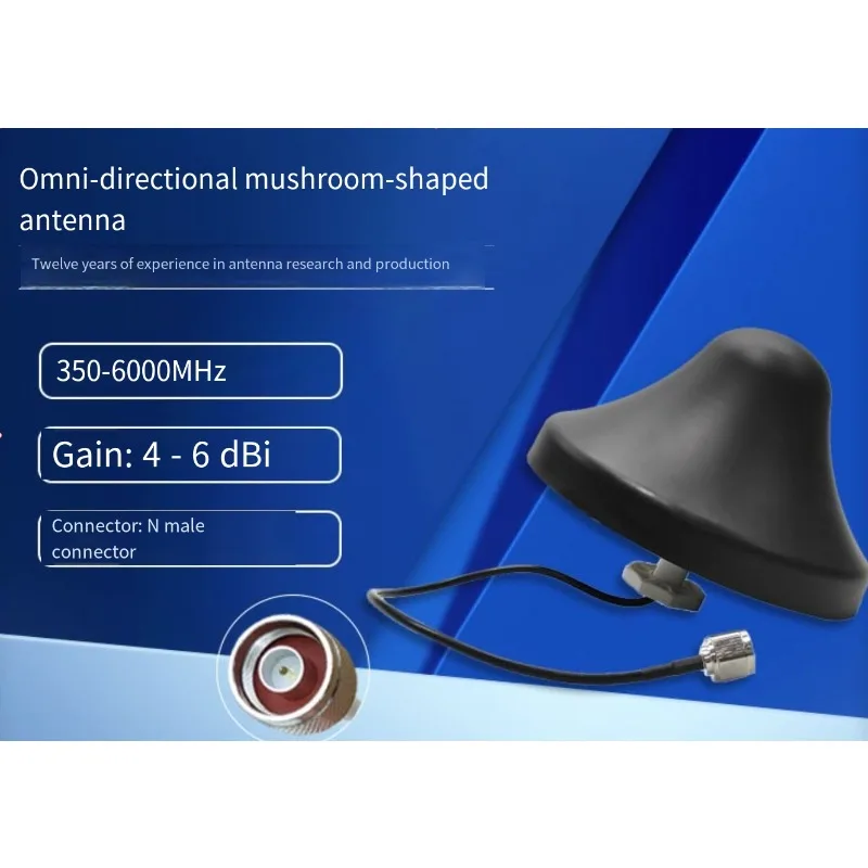Drone High Gain Omni‑Directional Mushroom Antenna Black Indoor Ceiling Mount Signal Receiver Booster