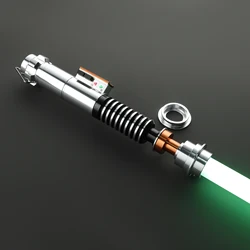 DamienSaber Luke Lightsaber Heavy Dueling Light Saber Sensitive Smooth Swing manico in metallo spada Laser Bluetooth con 34 caratteri