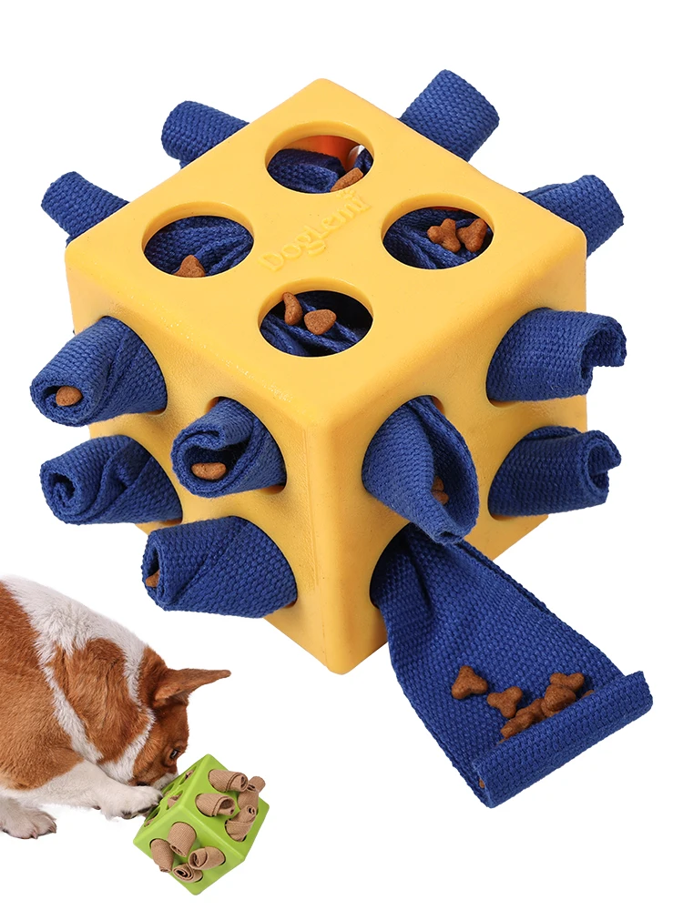 Dog Bite-Resistant Magic Cube Box Puzzle Relieving Stuffy Toy Smell Pad Consumes Physical Strength Leakage Food Storage