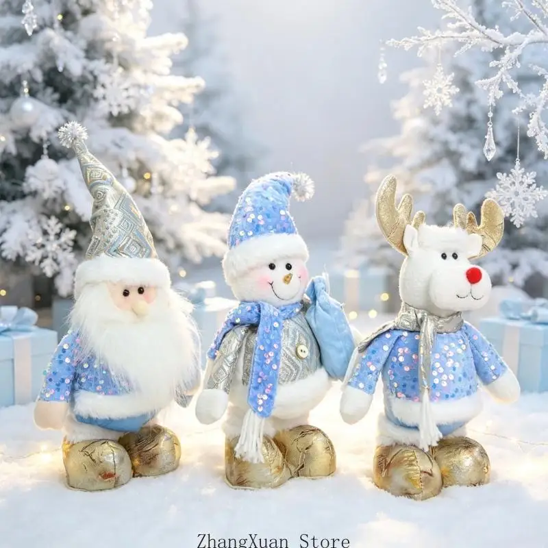 Freistehende Weihnachtsfigur aus Stoff für Regalfenster-Akzent 3XUF – Detail 3
