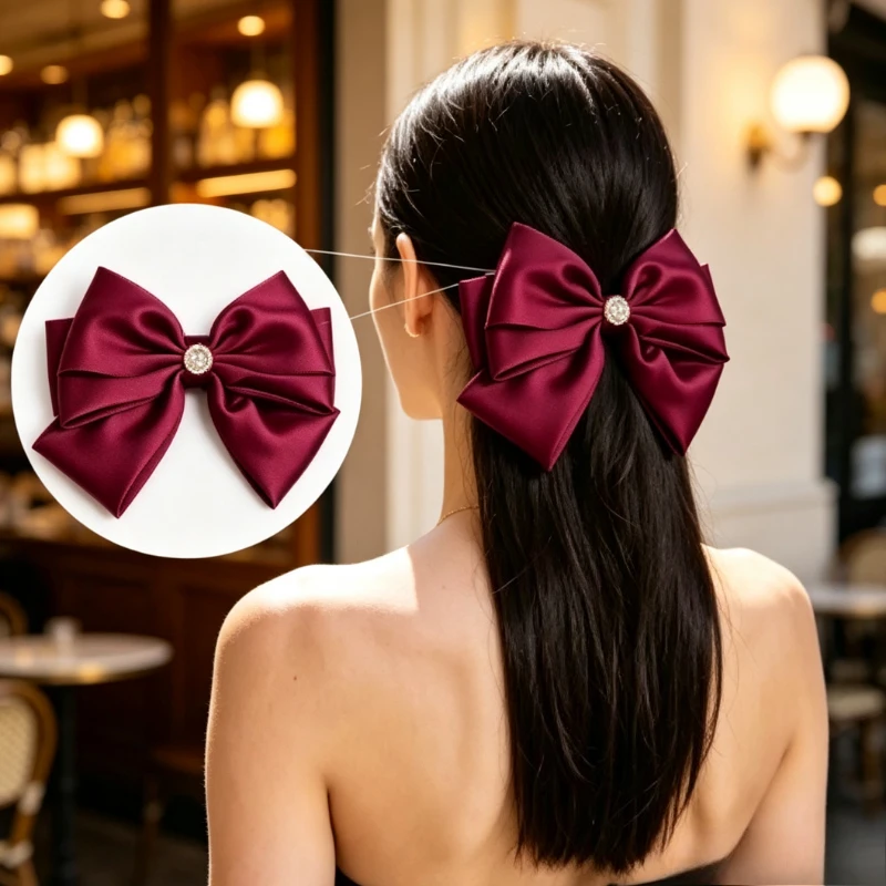 women-satin-oversized-bow-hair-clip-luxury-spring-barrette-large-back-letter-solid-color-trendy-hairpin