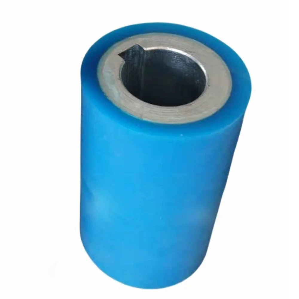 Edge banding machine accessories 40×16×68mm silicone pressure wheel conveyor roller with keyway