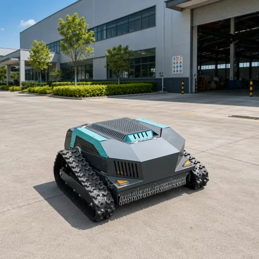 Industrial Grade Electric Lawn Mower with Steel Chassis 4-Stroke Engine Automatic Charging 45 Climbing Capability