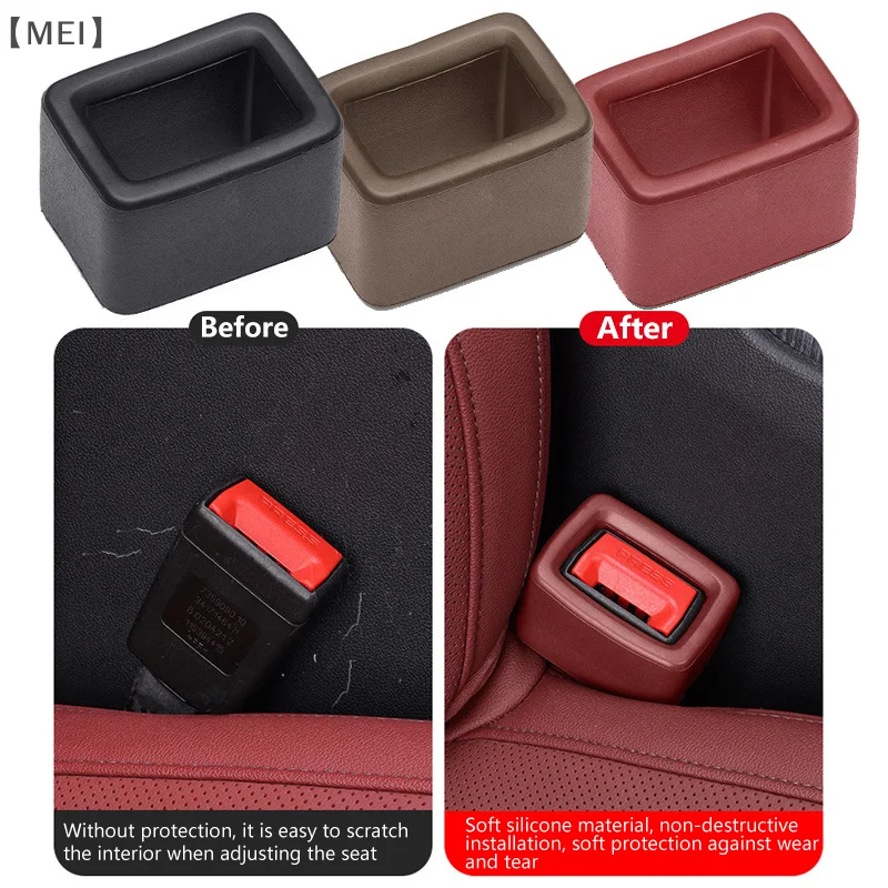 [ME19] 1PC Car Seat Belt Buckle Cover Anti Scratch Seatbelt Button Protector Seat Belt Protection Cover Car Interior Accessories