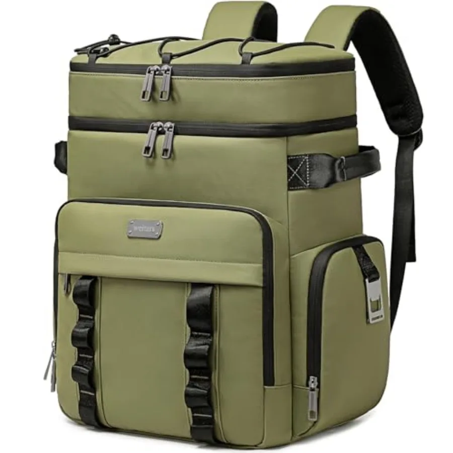 

Insulated Cooler Backpack, Double Deck Waterproof Soft Cooler Bag, Backpack Coolers Leak Proof Lunch Backpack for Men Women for