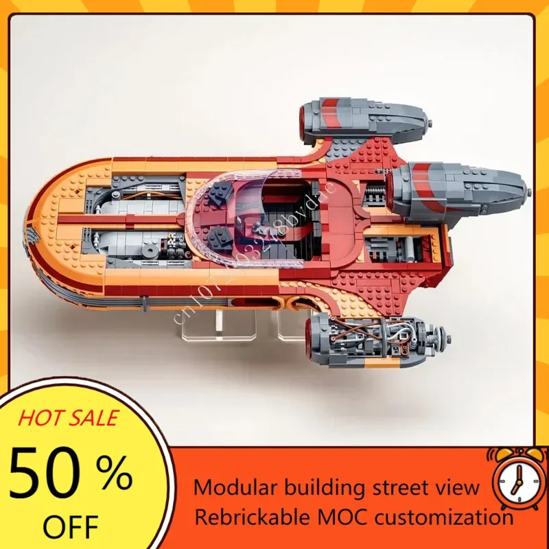

UCS Landspeeder and Enhanced Edition MOC Creative street view Model Building Blocks Architecture DIY Assembly Model Toy Gift