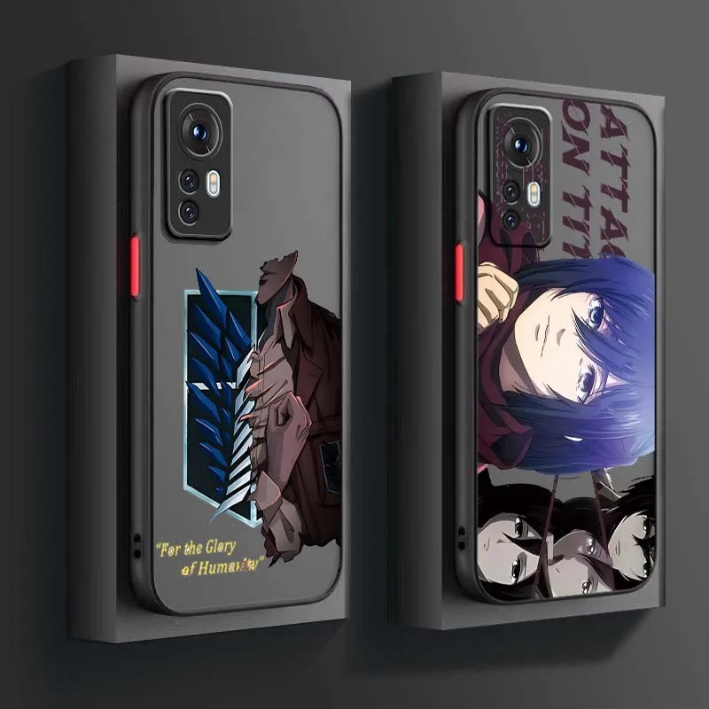 

Attack on Titan Popular Anime Phone Case For Xiaomi 15 14T 13T 13 12T 12 12S 11T 11 11i 10 Ultra Pro Lite Frosted Translucent
