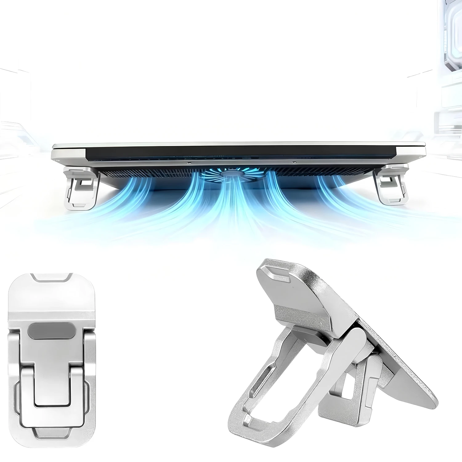 Soporte portátil para teclado de ordenador portátil, soporte ajustable para escritorio, Compatible con MacBook Air Pro Dell XPS HP All L, 2 uds.