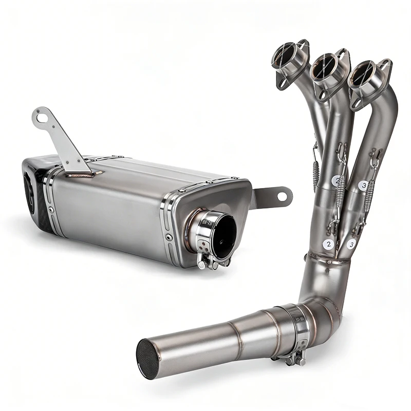 Exhaust System Motorcycle Escape Kit Headers Tube Muffler with DB Killer 0 sold For YAMAHA FZ09 XSR900 V3 MT09 MT09SP  2021-2023