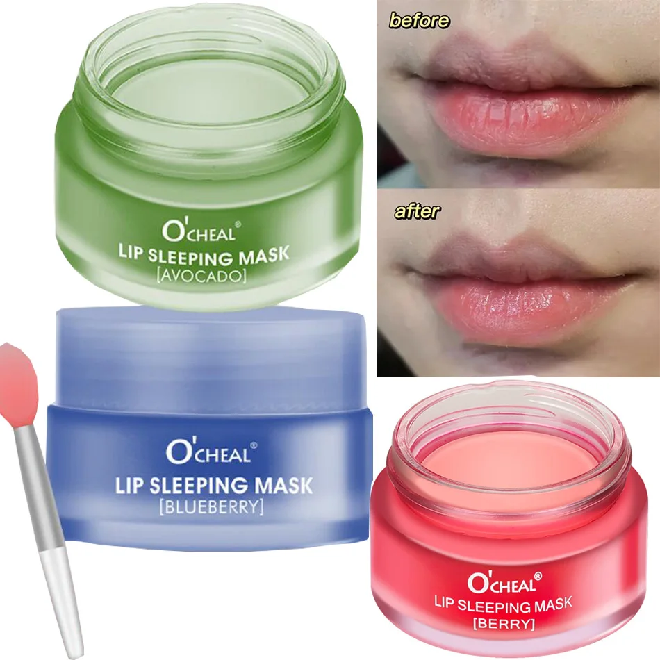 

20g Lip Sleep Mask Moisturizing Nourish Repair Hydrated Fade Lip Lines Anti-cracking Day And Night Maintenance Lip Balm Care