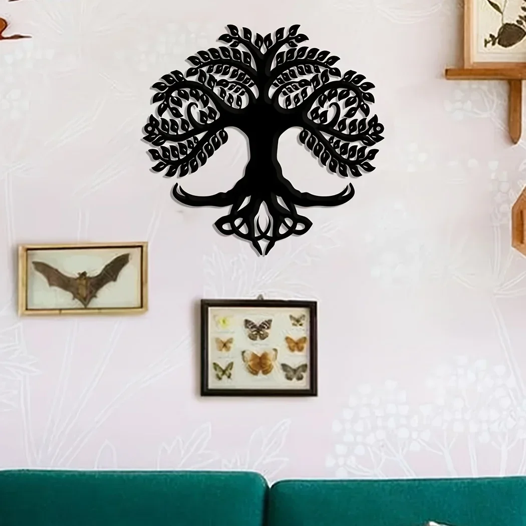 

metal iron Tree of Life Wall Mounted Art Metal Home Decor Sign Housewarming Gift Front Door Anniversary Gift Livingroom Decorat