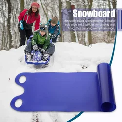 Snowboard pieghevoli portatili per bambini, slider pad per neve, tavola arrotolabile con 2 maniglie per adulti