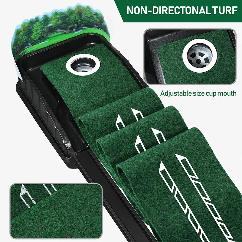 New single hole 3D arrow cross-border spot portable golf green indoor and outdoor putter practitioner manufacturer