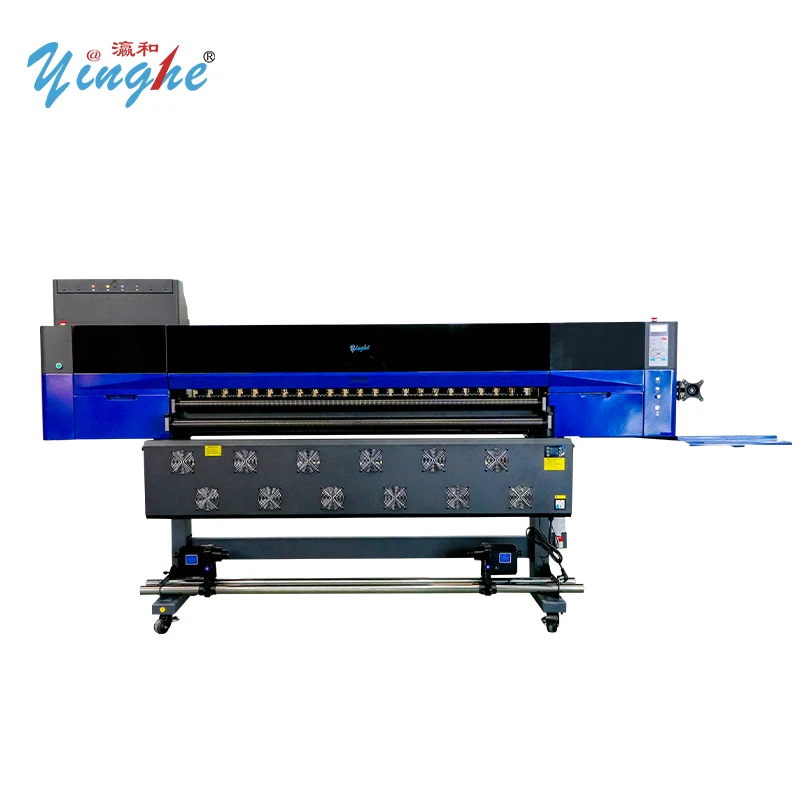 Next Generation Digital Solvent Printer 1800mm High Speed Version For Flex Banner Tarpaulin And Advertising Graphics