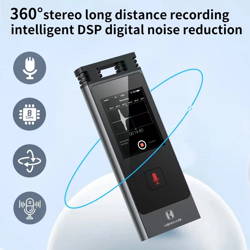 Super Strong 100 Hours Professional Digital Voice Recorder Audio Recording Dictaphone