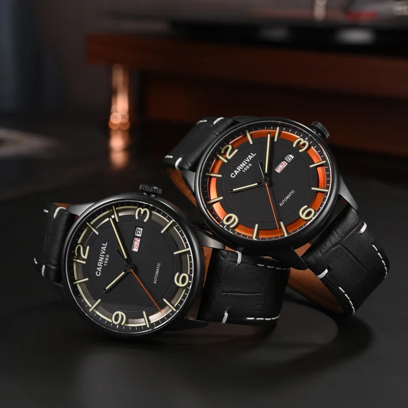 IW Carnival Luxury Accessories For Men Mechanical Wristwatches Automatic Movement Sapphire Mirror Luminous Waterproof Male Watch