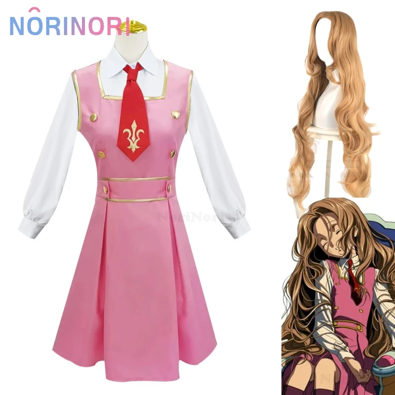 

Code Nunnally Lelouch Cosplay Geass Costume Wig Nunna Vi Britannia Sister Pink Dress Women Halloween Suit Anime Cosplay Uniforms