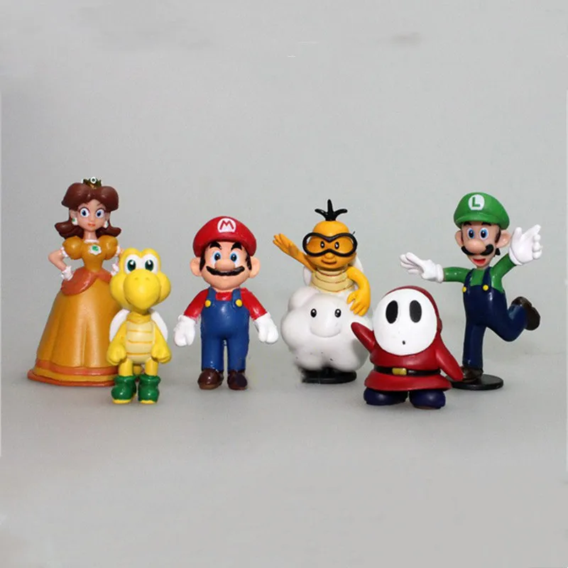 6 スーパーマリオ ハンド スーパーマリオ マリオ 箱入り人形 飾り 男の子 ギフト
