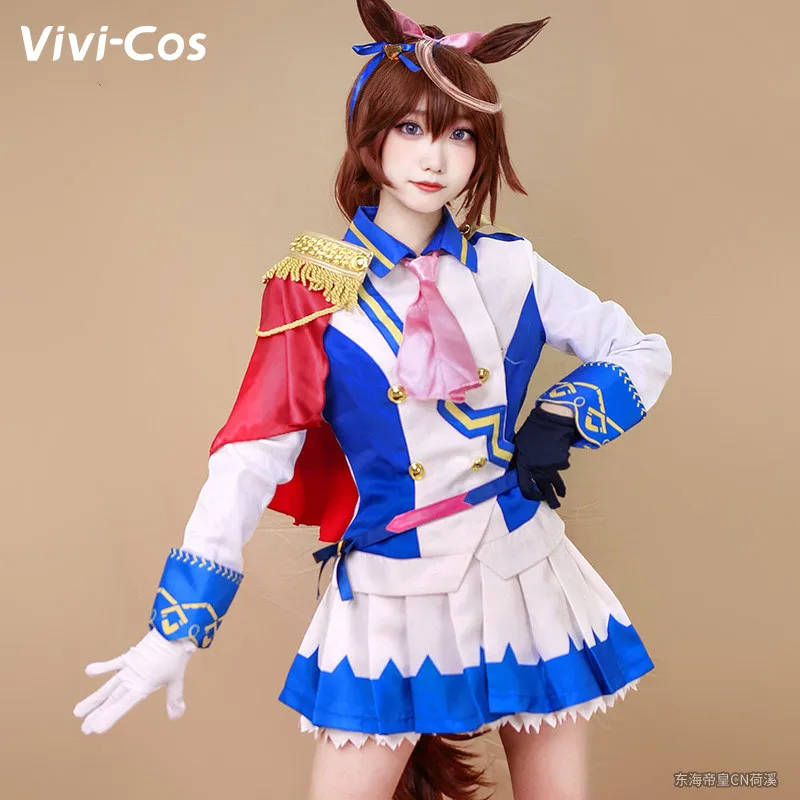 

Vivi-Cos Game Pretty Derby Tokai Teio Cute Cosplay Women's Costume Gorgeous Set Halloween Activity Party Role Play New