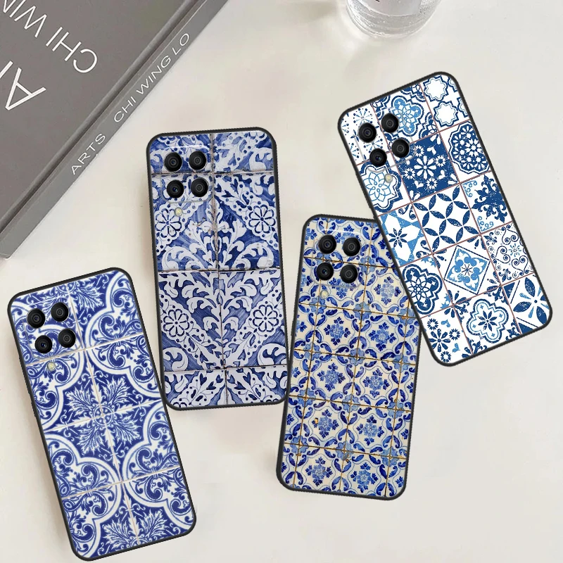 Portuguese Tiles Case For Samsung Galaxy M13 M33 M53 M30s M31s M12 M22 M32 M52 M31 M51 M14 M34 M54 M20 Coque