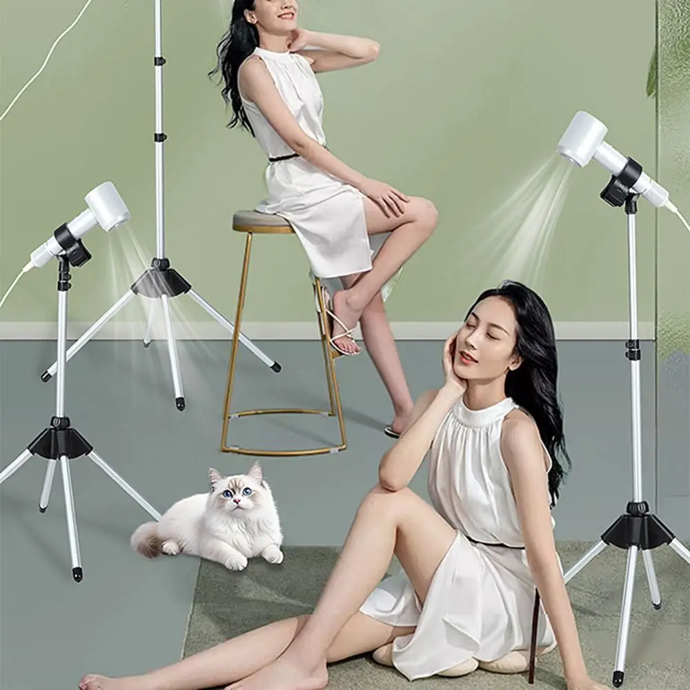 Telescopic Adjustable Hair Dryer Stand Foldable Stable Base Universal Hairdryer Storage Rack Hands Free Tripod Holder