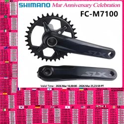 SHIMANO SLX M7100 M7120 Crankset 12S MTB Bike 170mm 175mm Chainwheel M7100 30T M7100 32T 34T Bicycle Crankset Bike Cycling