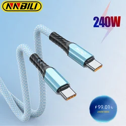 NNBILI 240W USB C Cable For iPhone 16 15 Plus Pro Max Supercharge For Macbook Fast Charger USB CTo C Cable for xiaomi Samsung ﻿