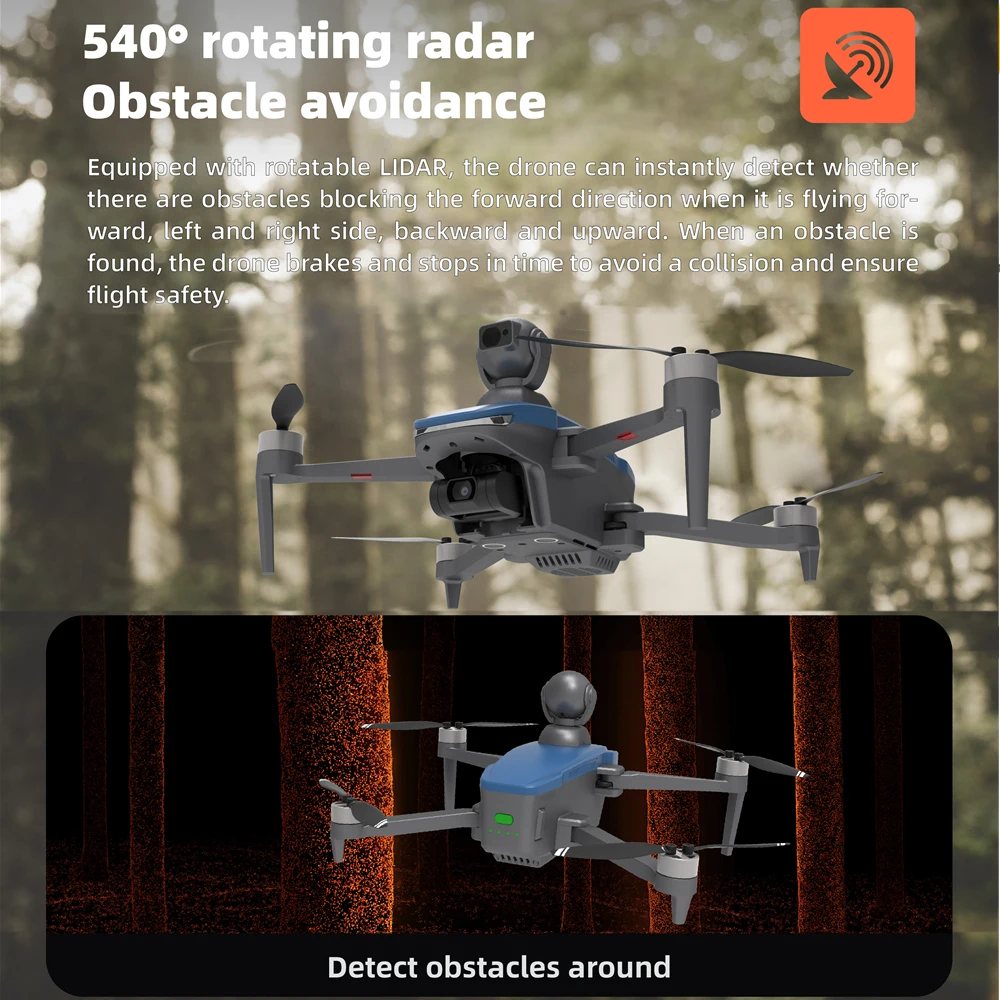 CFLY Faith 2 SE Drone 4K Profesional 3-Axis Gimbal 5G Wifi FPV GPS Drone With Camera 540° Obstacle Avoidance RC Quadcopter Toys