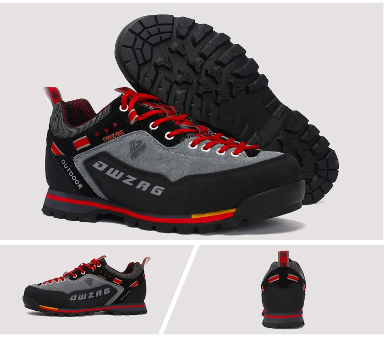 Men's Outdoor Waterproof Breathable Leather Jungle Rock Climbing Hiking Shoes Men's Mountain Hiking Boots Hiking Shoes