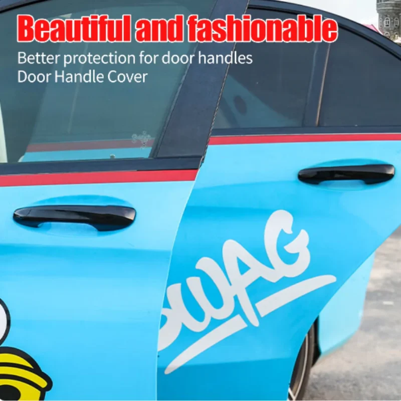 

4Pcs Car Exterior Door Handle Cover Replacement For Mercedes Benz W206 C Class Outer Door Knob Decoration Trim Accessories 2022+