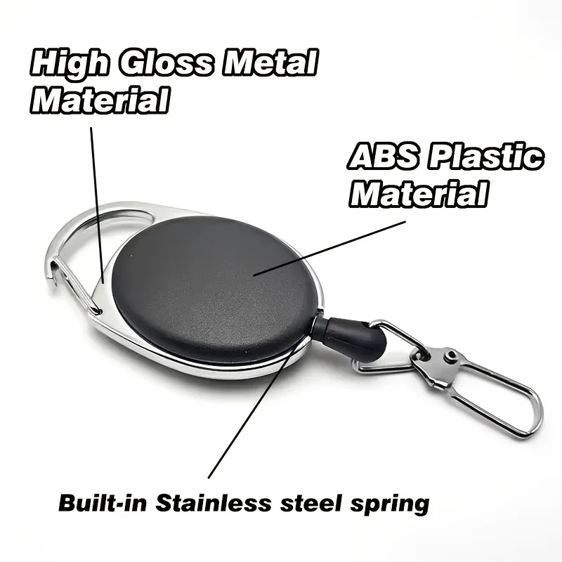 

black oval pull ring extension buckle with 360 degree rotating buckle, outdoor hanging buckle,
