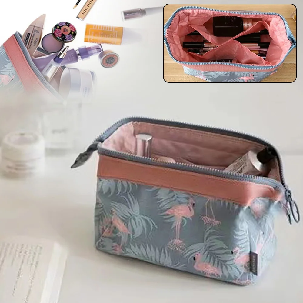 

Make Up Bags Women Travel Flamingo Cosmetic Bag Makeup Beauty Washing Organizer Toiletry Pouch Storage Kit Bath Case