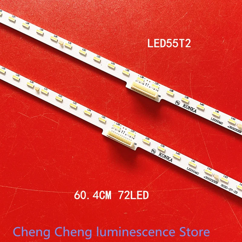 

60.4CM LED backlight strip FOR Konka 55G7U U55X2 E55U strip light LED55M2 LED55T2 35023329 37037806 35023330 72LED