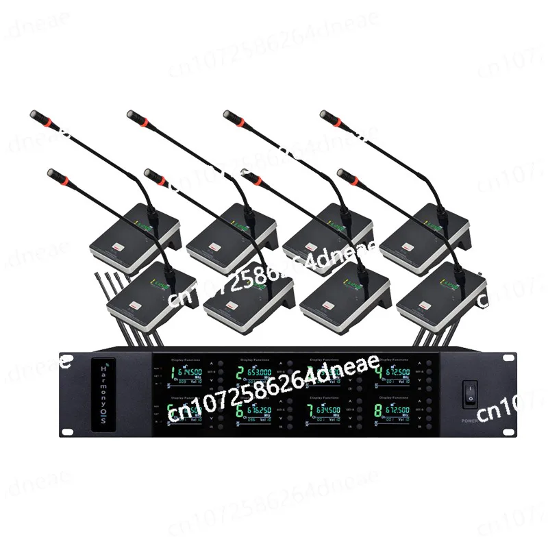 

One-to-eight gooseneck conference microphone live online class computer desktop voice broadcast microphone