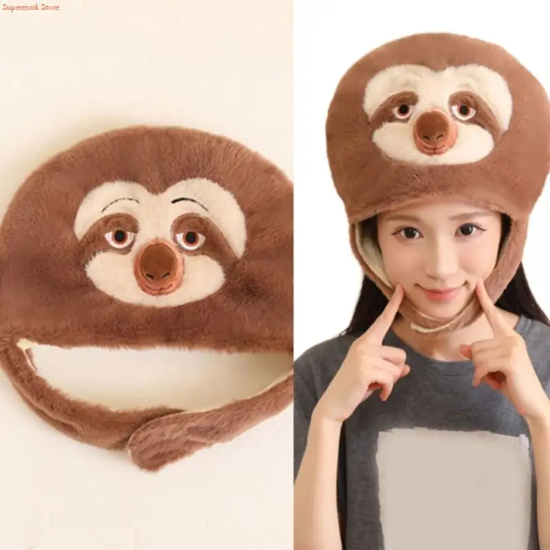 

Q5WE HAT COSTUME HEADWEAR Мягкие плюшевые шляпы для детских ролевых ролевых костюмов аксессуары теплые зимние кепки