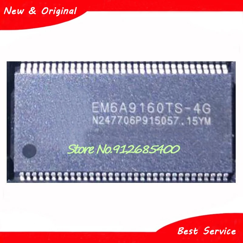 

10 Pcs/Lot EM6A9160TS-4G TSOP66 New and Original In Stock