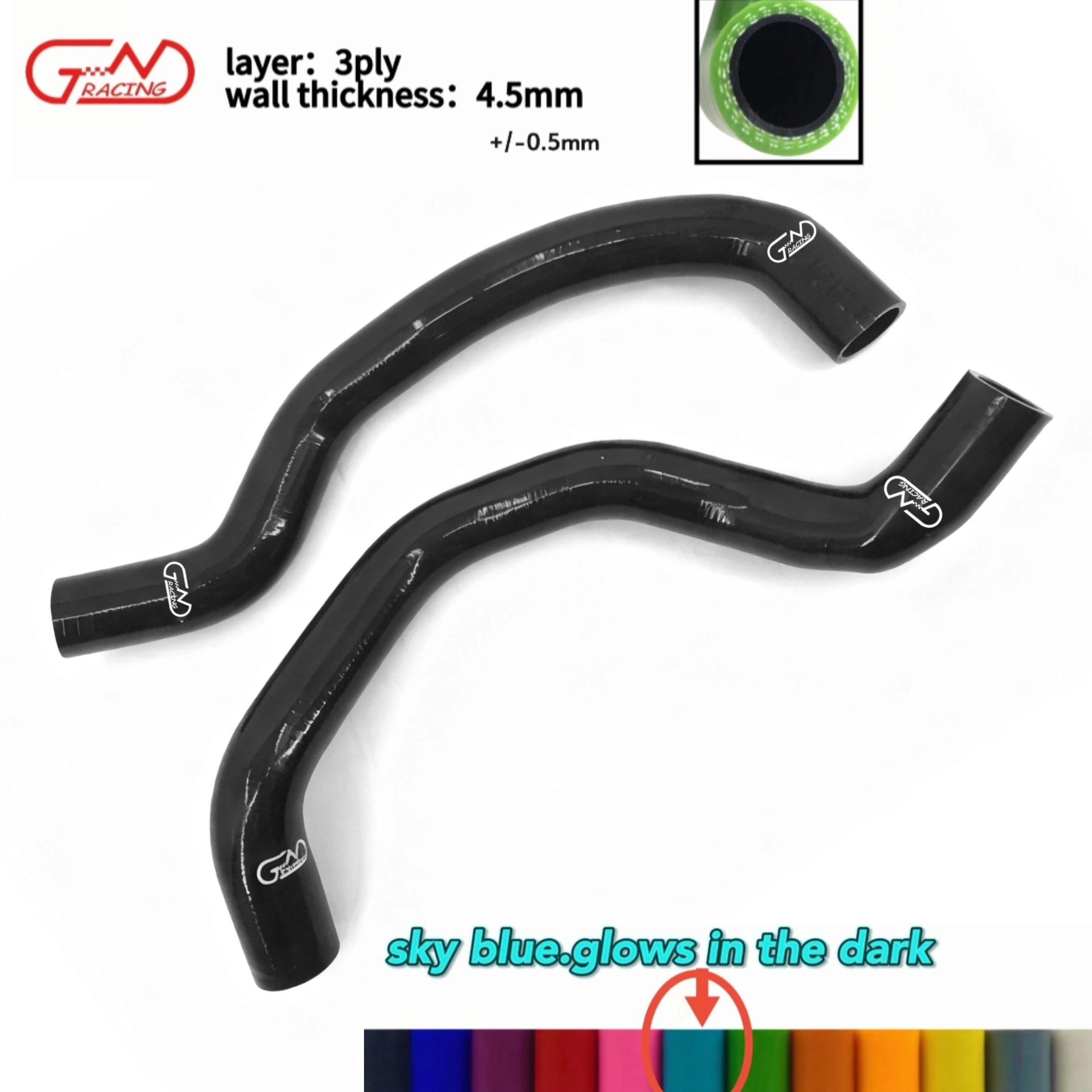 Fit  02-08 Honda Accord Euro-R CL7 Chssis K20A 2.0L DOHC I-VTEC Silicone Radiator Hose Kit
