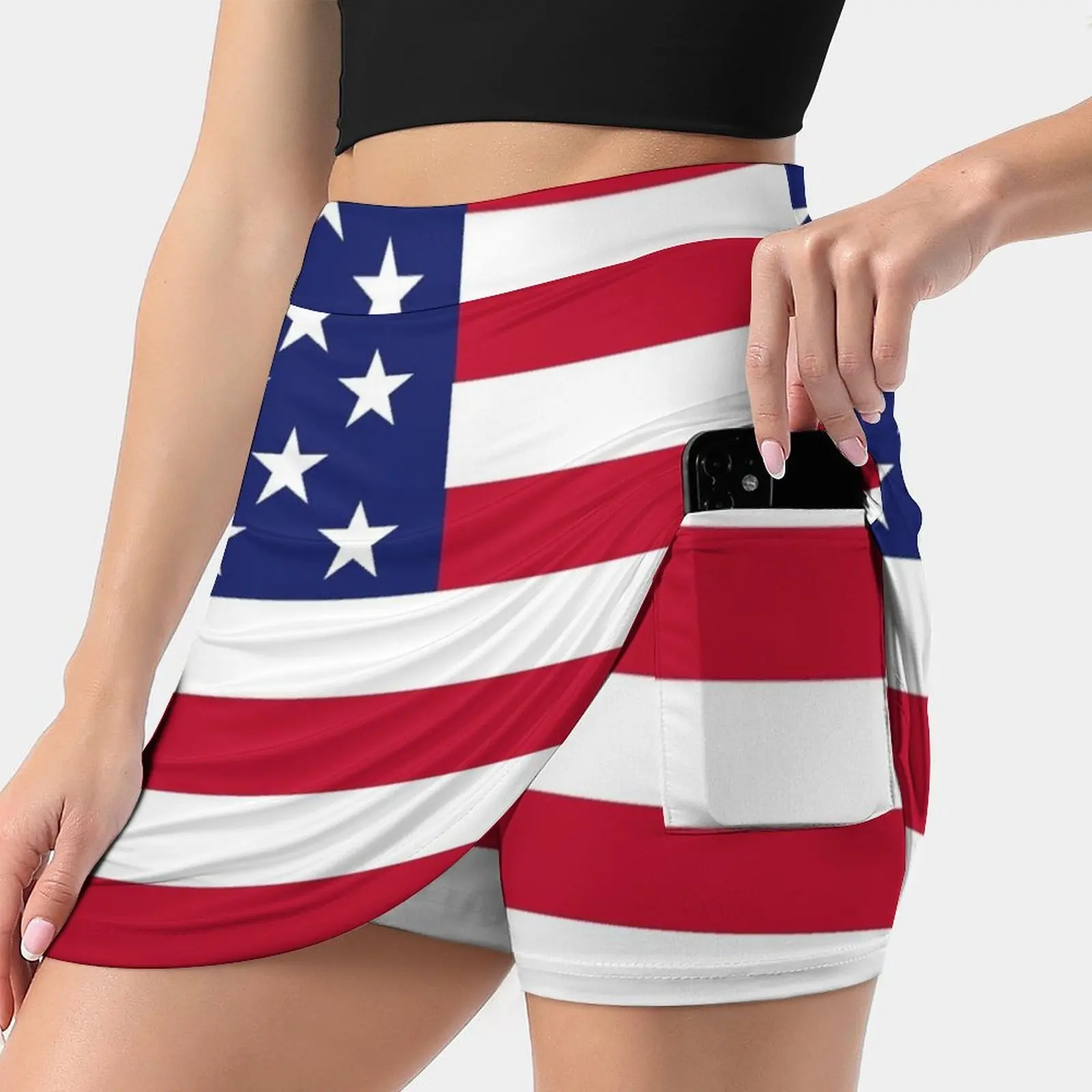 American Flag Women's skirt Aesthetic skirts New Fashion Short Skirts Flag Usa United States America American Symbol National