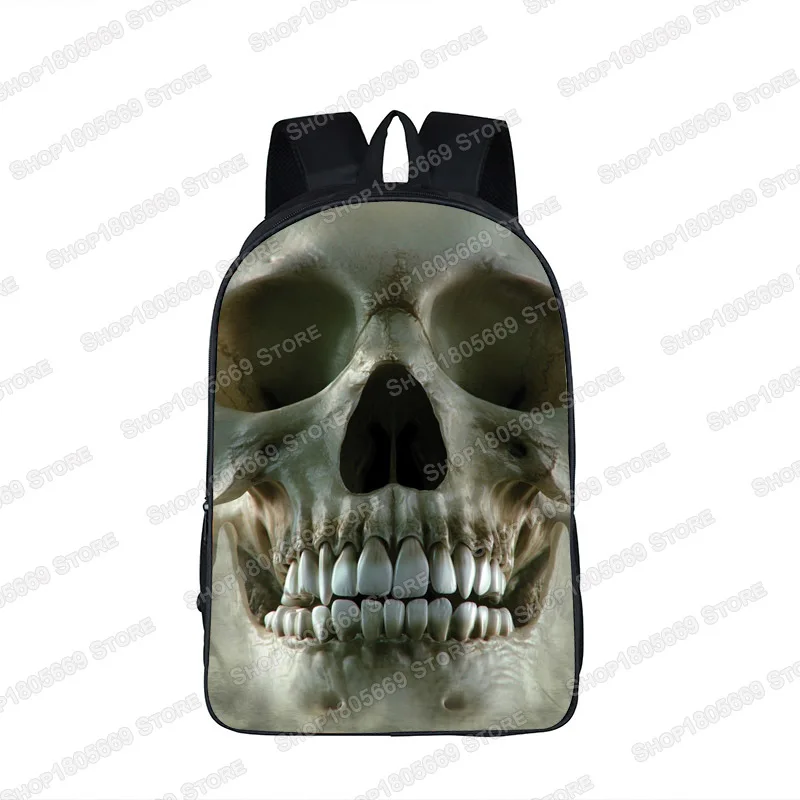 Cool Grim Reaper Backpack Men Women Rucksack Azrael Skull Daypack Children School Bags for Teenager Girls Boys Rock Backpacks