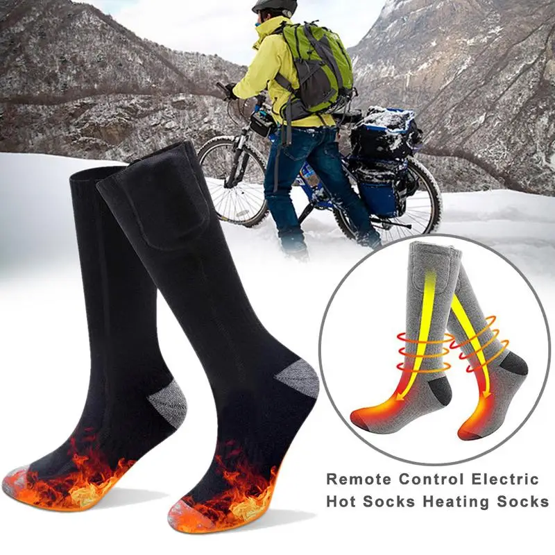 

Electric Socks Rechargeable Electric Heated Socks With Temperature Control 2200mAh Battery-Powered Extra Thick Insulated Heated