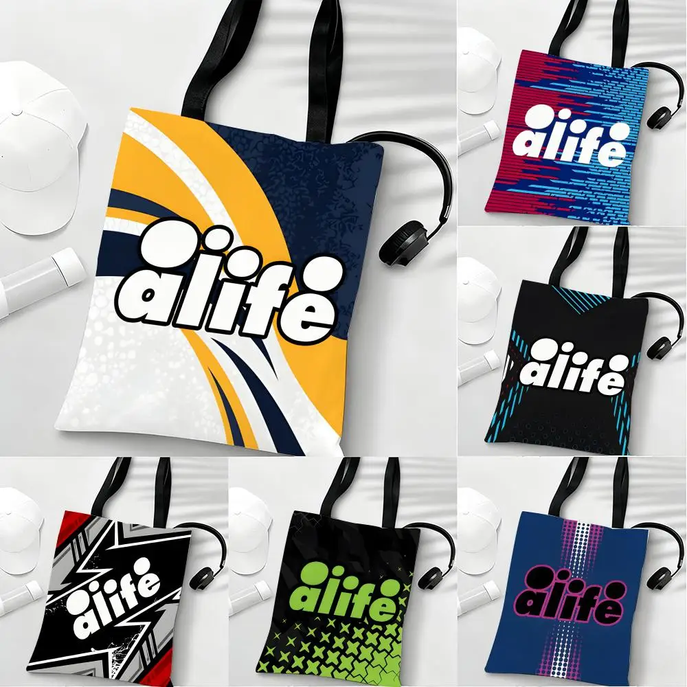 

ALIFE Fashion sports elements Storage Bags Lightweight Eco Friendly Fashionable Multi Purpose Large Capacity Canvas Shoulder Tot