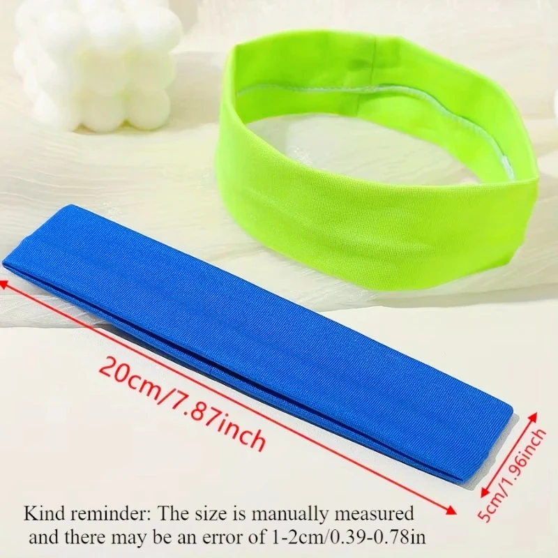 Elastic Hair Band Fashion Headbands Solid Color Knitted Sports Running Fitness Yoga Hair Bands Makeup Hair Accessories For Women image 6