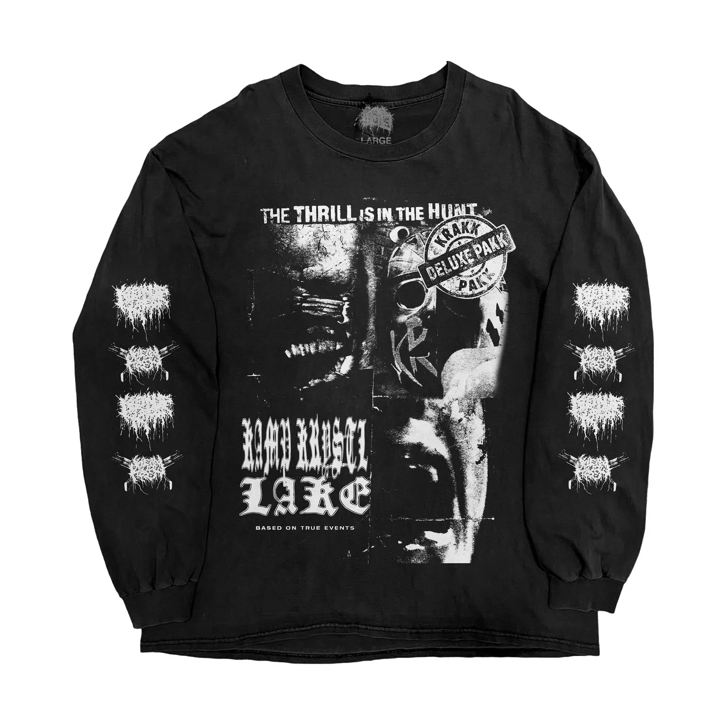 Horror Pattern Graphic T Shirts Thermal Long Sleeve Street Men Harajuku Y2k Daily Casual T Shirts Cotton Warm Tops