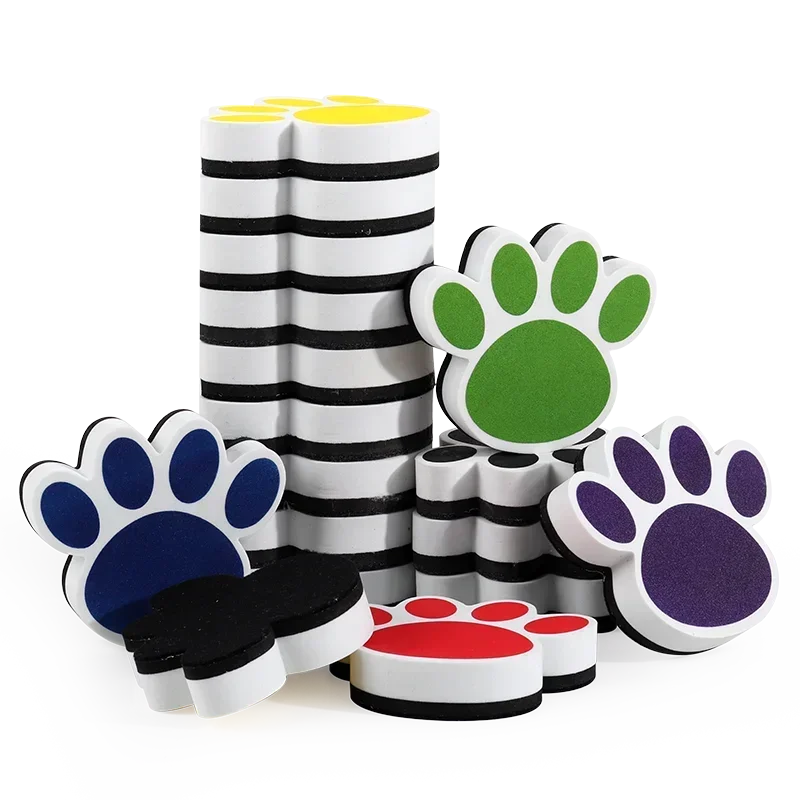 ممحاة السبورة المغناطيسية، أقدام الدب الكرتوني، ممحاة سبورة سوداء كبيرة الحجم