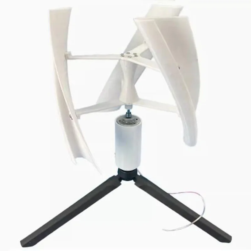 3D Printing PAL Wind Turbine Fan Blade Mini Vertical Axis Brushless DC Generator Motor with Triangular Brake Fixed Base